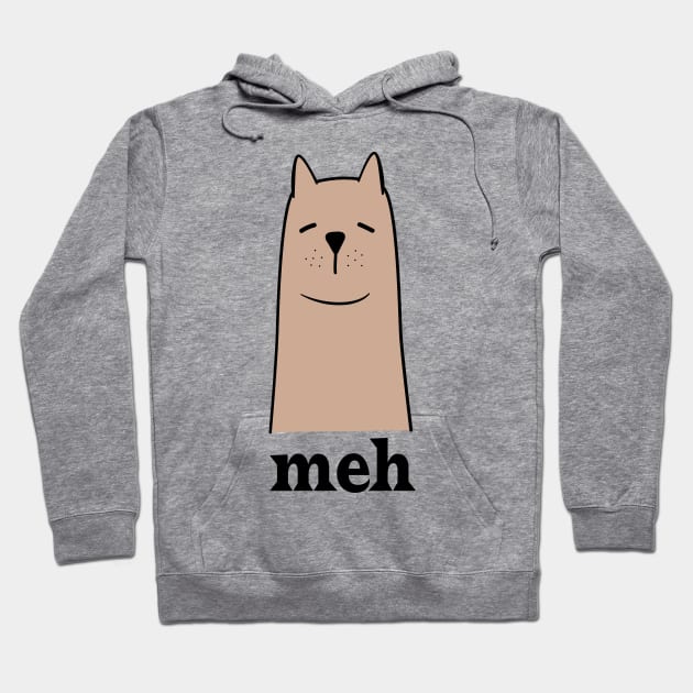 Meh Dog Lack Of Interest Hoodie by Teewyld